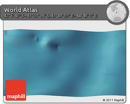Satellite 3D Map of the Area around 41° 51' 59" S, 44° 16' 29" E