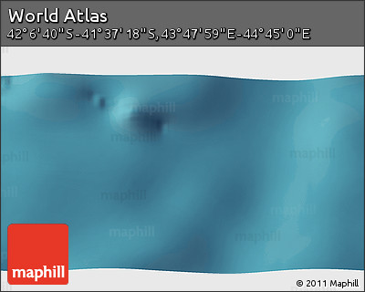 Satellite 3D Map of the Area around 41° 51' 59" S, 44° 16' 29" E