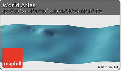 Satellite Panoramic Map of the Area around 41° 51' 59" S, 44° 16' 29" E