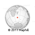 Outline Map of the Area around 41° 51' 59" S, 46° 49' 30" E, rectangular outline
