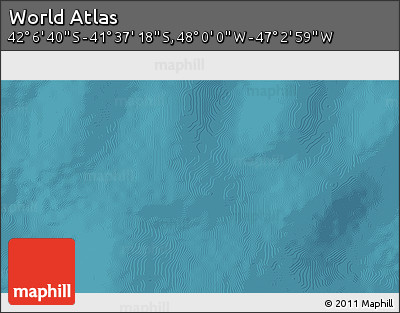 Satellite 3D Map of the Area around 41° 51' 59" S, 47° 31' 29" W