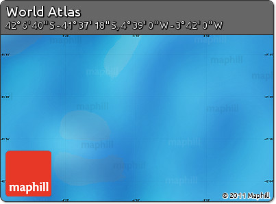 Physical Map of the Area around 41° 51' 59" S, 4° 10' 30" W