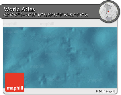 Satellite 3D Map of the Area around 41° 51' 59" S, 53° 28' 30" W