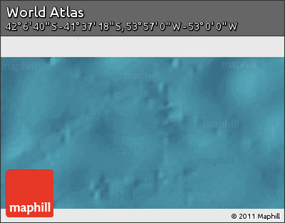 Satellite 3D Map of the Area around 41° 51' 59" S, 53° 28' 30" W