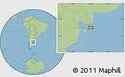 Savanna Style Location Map of the area around 41° 51' 59" S, 62° 49' 30" W