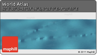 Satellite Panoramic Map of the Area around 41° 51' 59" S, 6° 52' 30" E