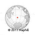 Outline Map of the Area around 41° 51' 59" S, 70° 37' 30" E, rectangular outline