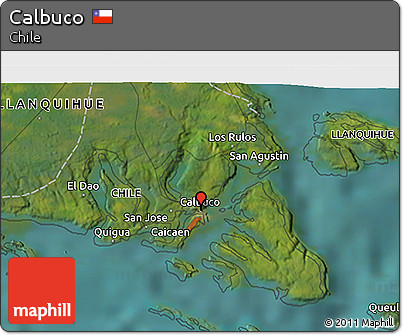 Satellite 3D Map of Calbuco
