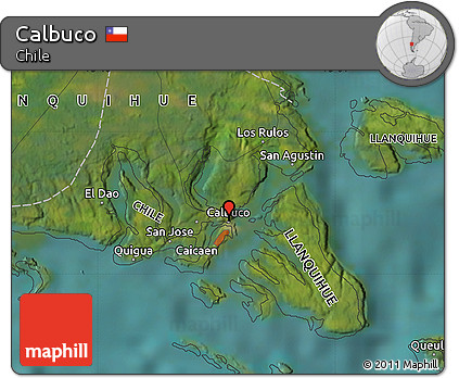 Satellite Map of Calbuco