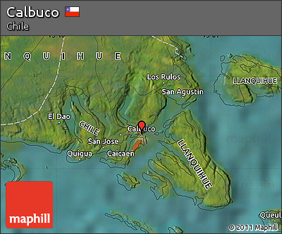 Satellite Map of Calbuco