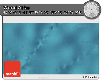Satellite 3D Map of the Area around 41° 51' 59" S, 75° 43' 29" E