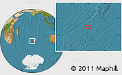 Satellite Location Map of the area around 41° 51' 59" S, 75° 43' 29" E