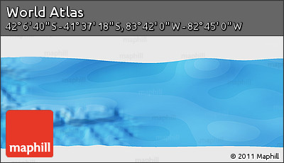 Political Panoramic Map of the Area around 41° 51' 59" S, 83° 13' 29" W