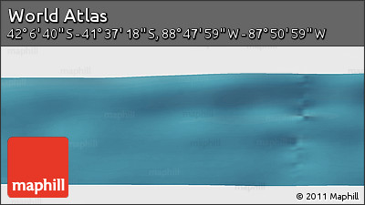 Satellite Panoramic Map of the Area around 41° 51' 59" S, 88° 19' 29" W