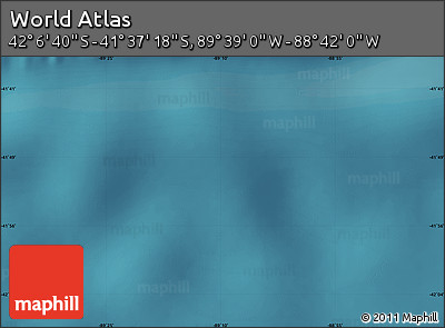 Satellite Map of the Area around 41° 51' 59" S, 89° 10' 30" W