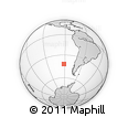 Outline Map of the Area around 41° 51' 59" S, 91° 43' 29" W, rectangular outline