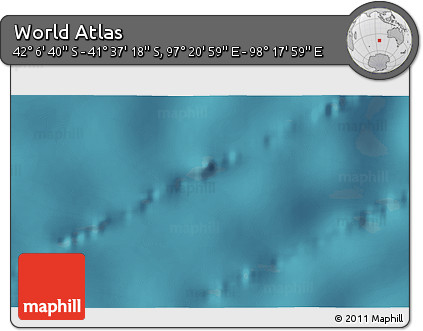 Satellite 3D Map of the Area around 41° 51' 59" S, 97° 49' 29" E