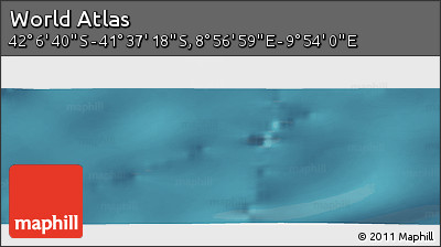 Satellite Panoramic Map of the Area around 41° 51' 59" S, 9° 25' 30" E