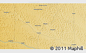 Physical 3D Map of the area around 42° 9' 30" N, 100° 13' 29" W