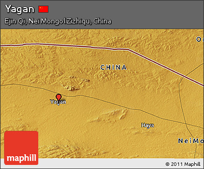 Physical 3D Map of Yagan