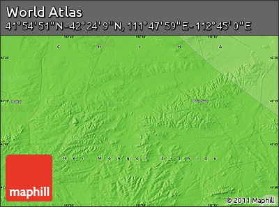 Political Map of the Area around 42° 9' 30" N, 112° 16' 30" E