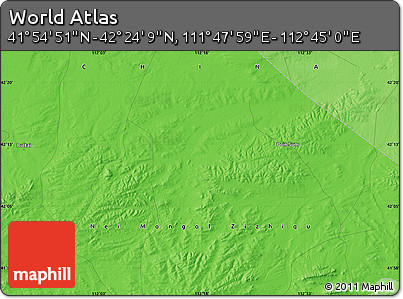 Political Map of the Area around 42° 9' 30" N, 112° 16' 30" E