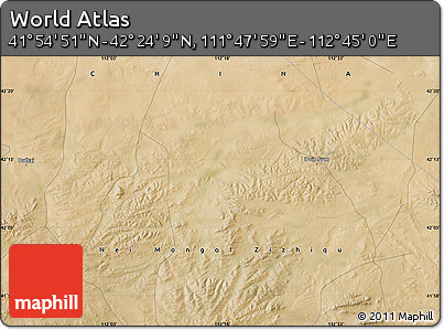 Satellite Map of the Area around 42° 9' 30" N, 112° 16' 30" E