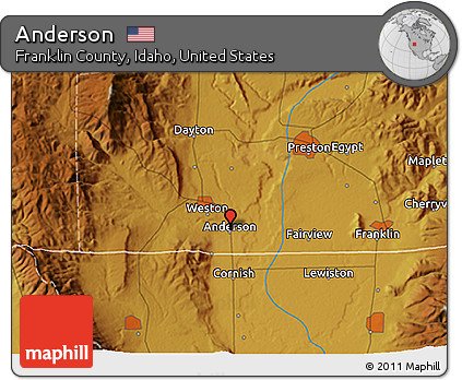 Physical 3D Map of Anderson