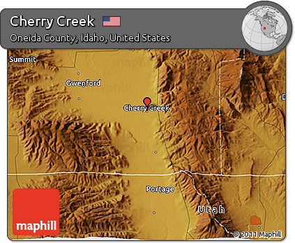 Physical 3D Map of Cherry Creek