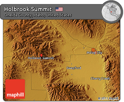 Physical 3D Map of Holbrook Summit