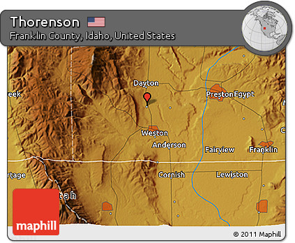 Physical 3D Map of Thorenson