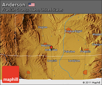 Physical 3D Map of Anderson