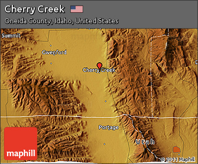 Physical 3D Map of Cherry Creek