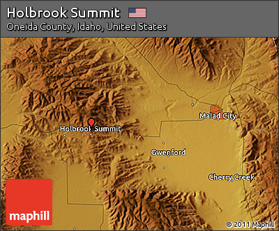 Physical 3D Map of Holbrook Summit