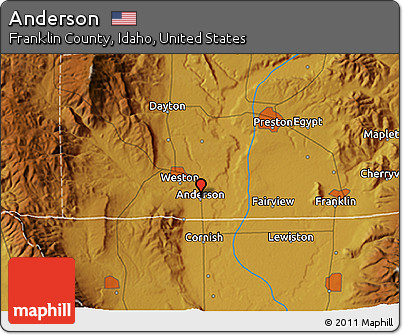 Physical 3D Map of Anderson