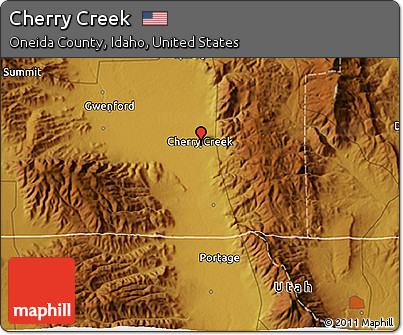 Physical 3D Map of Cherry Creek