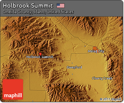 Physical 3D Map of Holbrook Summit