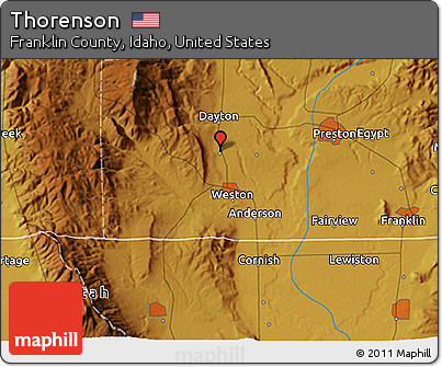 Physical 3D Map of Thorenson