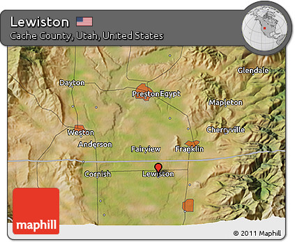 Satellite 3D Map of Lewiston