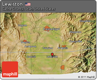 Satellite 3D Map of Lewiston