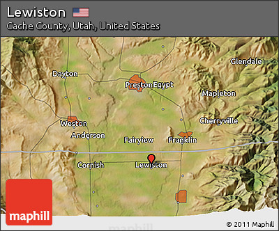 Satellite 3D Map of Lewiston