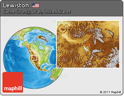 Physical Location Map of Lewiston
