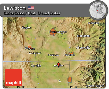 Satellite Map of Lewiston