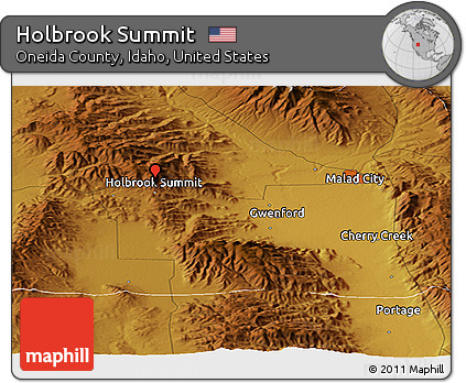 Physical Panoramic Map of Holbrook Summit