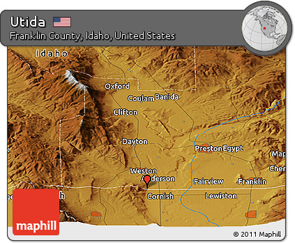 Physical Panoramic Map of Utida
