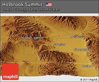 Physical Panoramic Map of Holbrook Summit