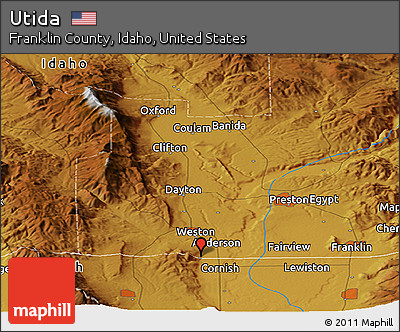 Physical Panoramic Map of Utida