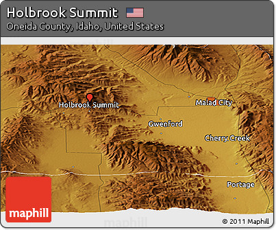 Physical Panoramic Map of Holbrook Summit