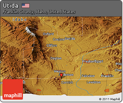 Physical Panoramic Map of Utida