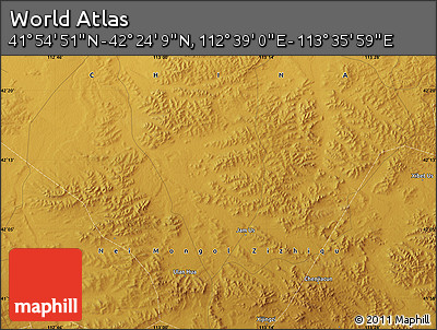 Physical Map of the Area around 42° 9' 30" N, 113° 7' 30" E